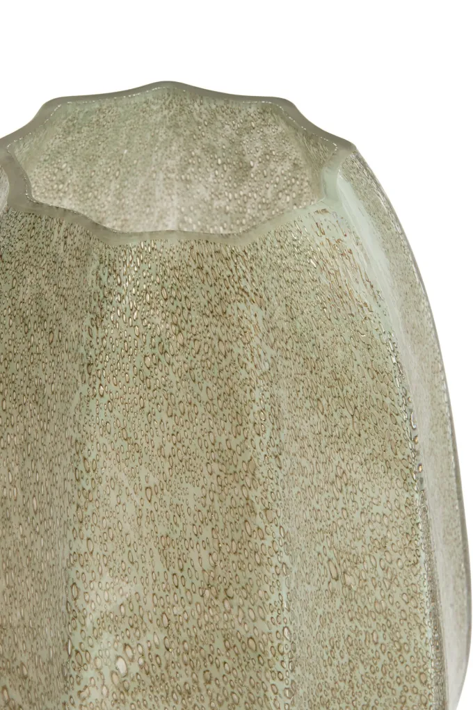 Light en Living Vaas Ø23x38 cm BRADLEY glas grijs groen