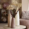 Light en Living Vaas Ø15x29,5 cm FARENZO glas oud roze