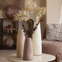 Light en Living Vaas Ø15x29,5 cm FARENZO glas oud roze