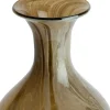 Light en Living Vaas Ø19x40 cm JORVEN glas taupe + olijfgroen