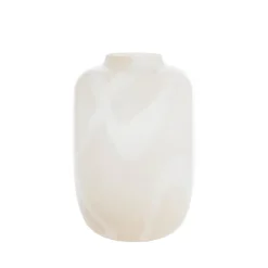 Light en Living Vaas Ø34x50 cm KOBALA glas zand-crème