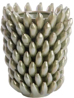 Light en Living Vaas Ø25,5x34 cm ZITA keramiek groen parelmoer