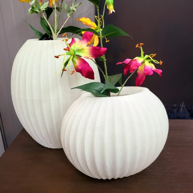 Light en Living Vaas 29x18x24 cm MIRALLI creme