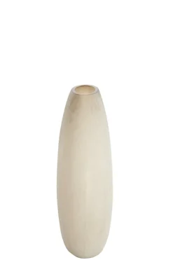 Light en Living Vaas 43x16x43 cm SANTINO glas mat lichtbruin