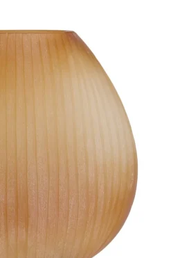 Light en Living Vaas 33x13x33,5 cm SANTINO glas mat amber