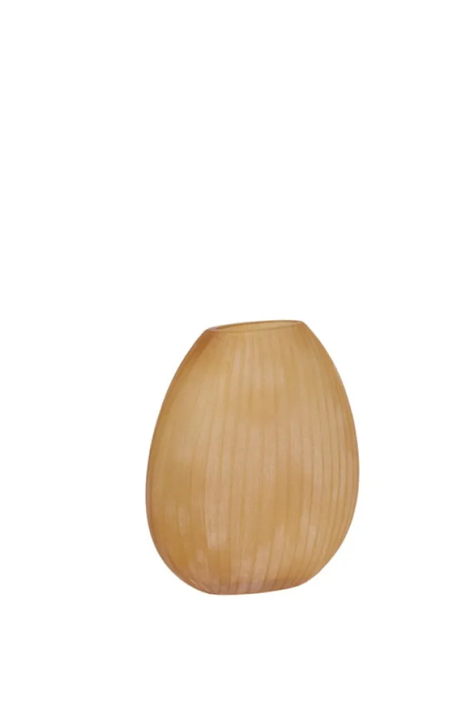 Light en Living Vaas 33x13x33,5 cm SANTINO glas mat amber