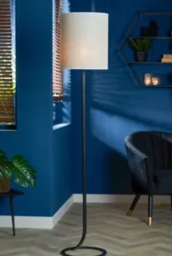 Light en Living Vloerlamp MAVEY Zwart Ø36x138 cm