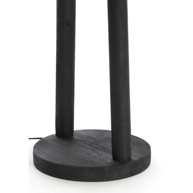Light en Living Vloerlamp Ø30x135 cm XITTA hout mat zwart