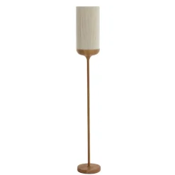 Light en Living Vloerlamp Ø23x159 cm DANIA hout print naturel+touw crème
