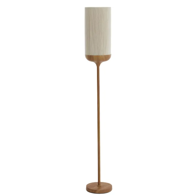 Light en Living Vloerlamp Ø23x159 cm DANIA hout print naturel+touw crème