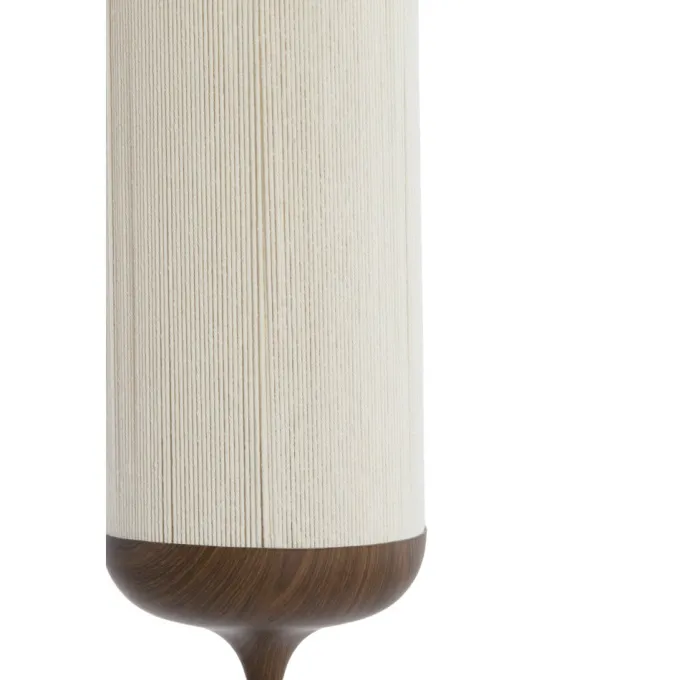 Light en Living Vloerlamp Ø23x159 cm DANIA hout print d bruin+touw crème