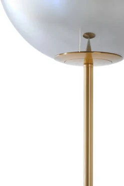Light en Living Vloerlamp Ø30x160 cm MEDINA glas smoke+goud