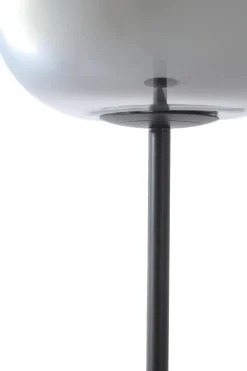 Light en Living Vloerlamp Ø35x160 cm JULIA glas smoke+zwart