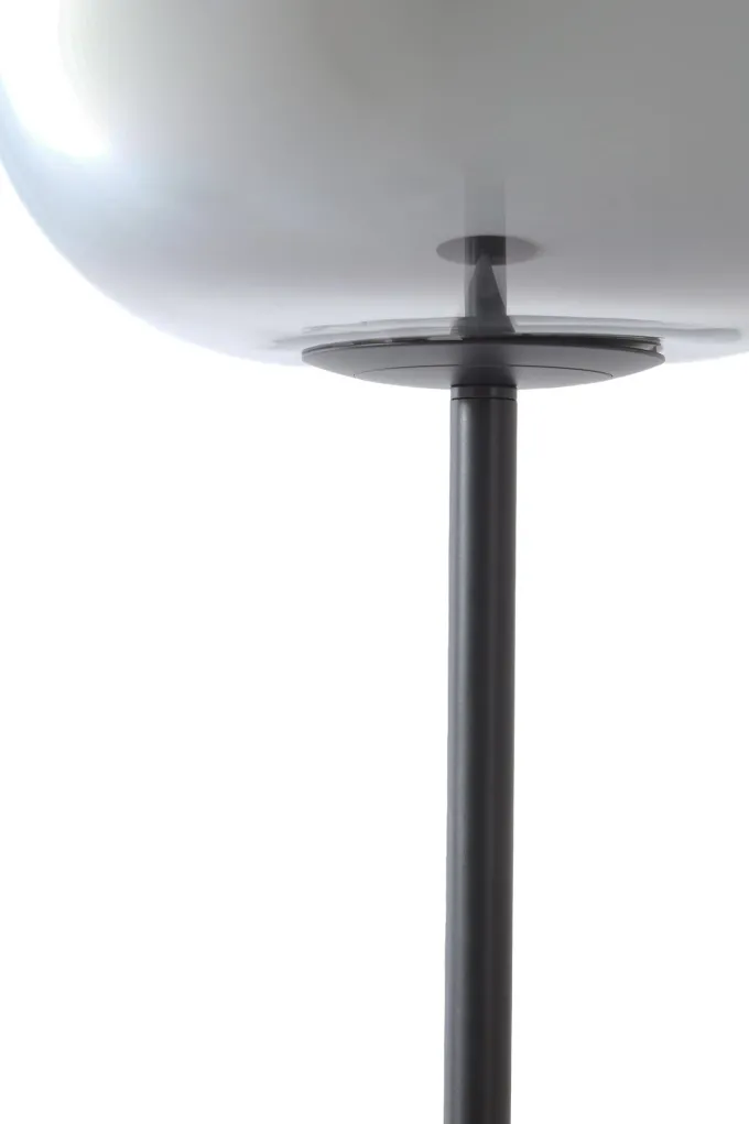 Light en Living Vloerlamp Ø35x160 cm JULIA glas smoke+zwart