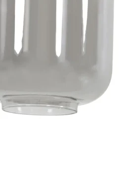 Light en Living Vloerlamp Ø28x155 cm LEKAR in Antiek Brons met Smoke Glas