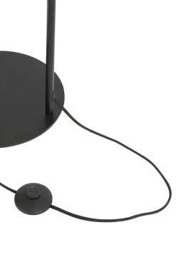 Light en Living Vloerlamp Ø28x155 cm LEKAR in Antiek Brons met Smoke Glas