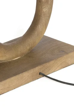 Light en Living Vloerlamp 35x20x119 cm PACECO hout grijs-donker bruin