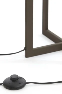 Light en Living Vloerlamp 30x30x140 cm MACE bruin van Light & Living