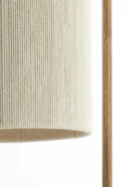 Light en Living Vloerlamp 33,5x28x155 cm DONIO hout print naturel+touw crème
