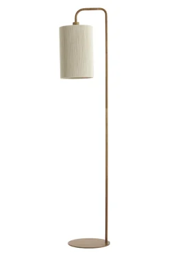 Light en Living Vloerlamp 33,5x28x155 cm DONIO hout print naturel+touw crème