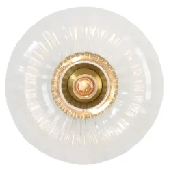 Light en Living Wandlamp Ø30 cm MASHA glas helder+goud
