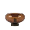 Light en Living Wandlamp Ø30 cm MASHA glas bruin+bruin-brons