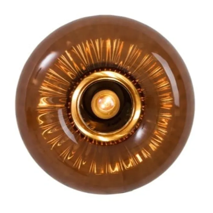 Light en Living Wandlamp Ø30 cm MASHA glas bruin+bruin-brons
