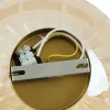 Light en Living Wandlamp Ø30 cm MASHA glas amber+goud
