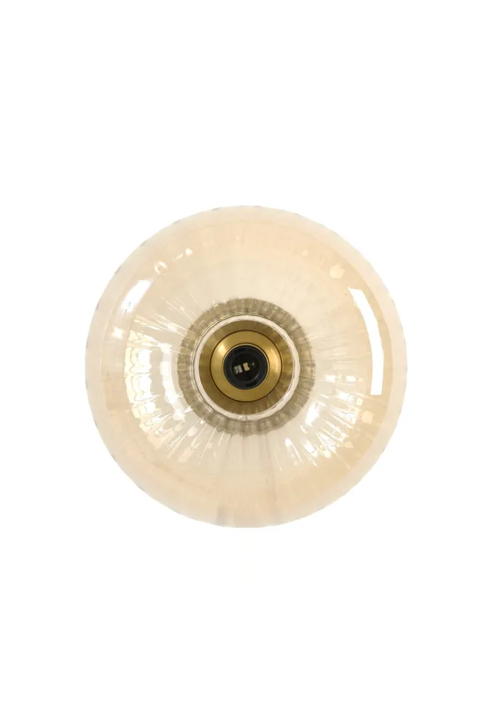 Light en Living Wandlamp Ø30 cm MASHA glas amber+goud