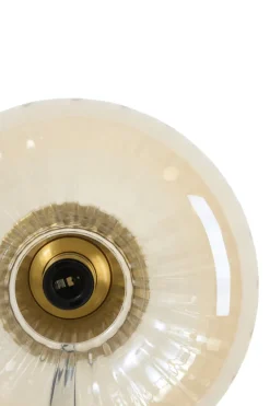 Light en Living Wandlamp Ø30 cm MASHA glas amber+goud