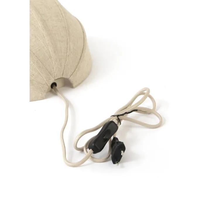 Light en Living Wandlamp E14 30x16x19 cm ZOSIA linnen naturel