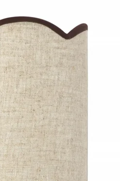 Light en Living Wandlamp E14 15x10x30,5 cm VYANA linnen naturel+donker bruin