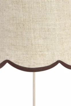 Light en Living Wandlamp E14 15x10x30,5 cm VYANA linnen naturel+donker bruin
