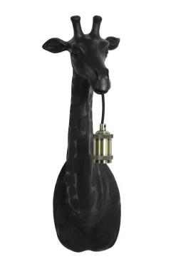 Light en Living Wandlamp Giraffe goud of zwart - Stoere Dierenlamp
