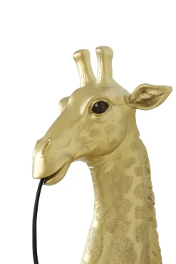 Light en Living Wandlamp Giraffe goud of zwart - Stoere Dierenlamp