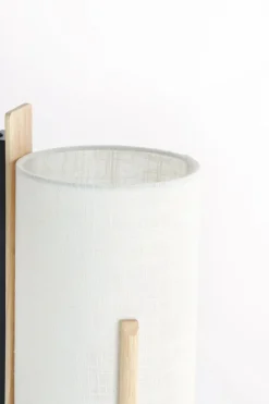 Light en Living Wandlamp 22X18X36 cm Litto naturel+Linnen wit