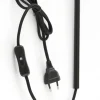 Light en Living Wandlamp 28x20x65 cm LUKARO glas smoke+mat zwart