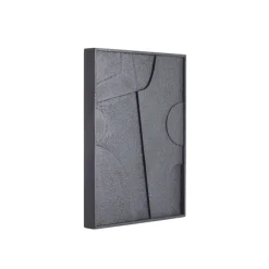 Light en Living Wandornament 80x8x60 cm COLINO hout mat zwart