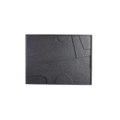 Light en Living Wandornament 80x8x60 cm COLINO hout mat zwart