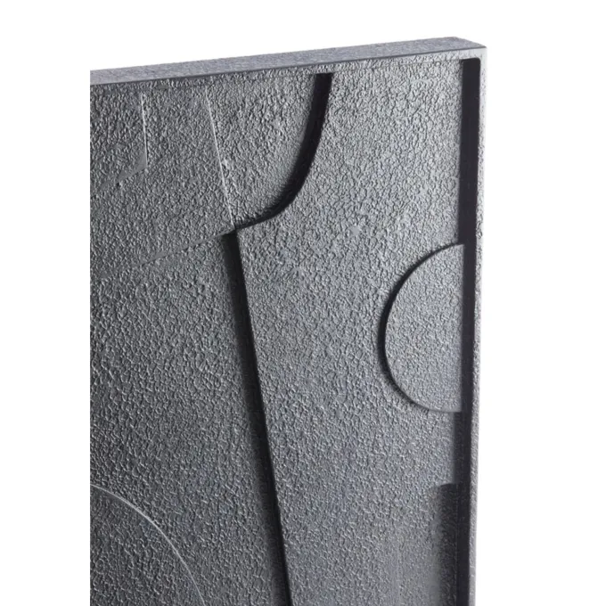 Light en Living Wandornament 80x8x60 cm COLINO hout mat zwart