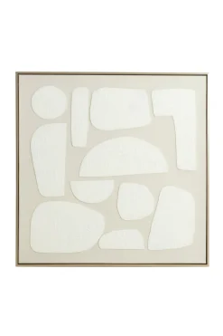 Light en Living Wandornament 80x3,5x80 cm NIEVES zand+crème