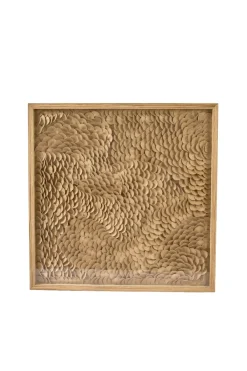 Light en Living Wandornament 80x4x80 cm XELHU zand+naturel