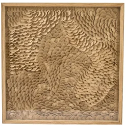 Light en Living Wandornament 80x4x80 cm XELHU zand+naturel
