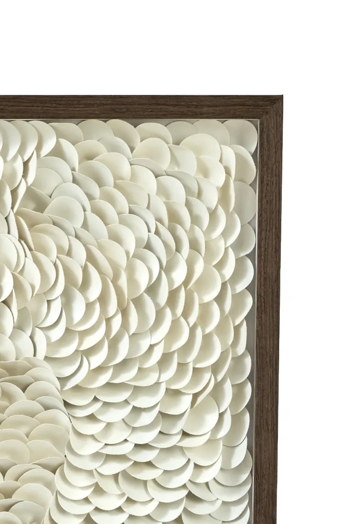 Light en Living Wandornament 80x4x80 cm XELHU crème+donker bruin