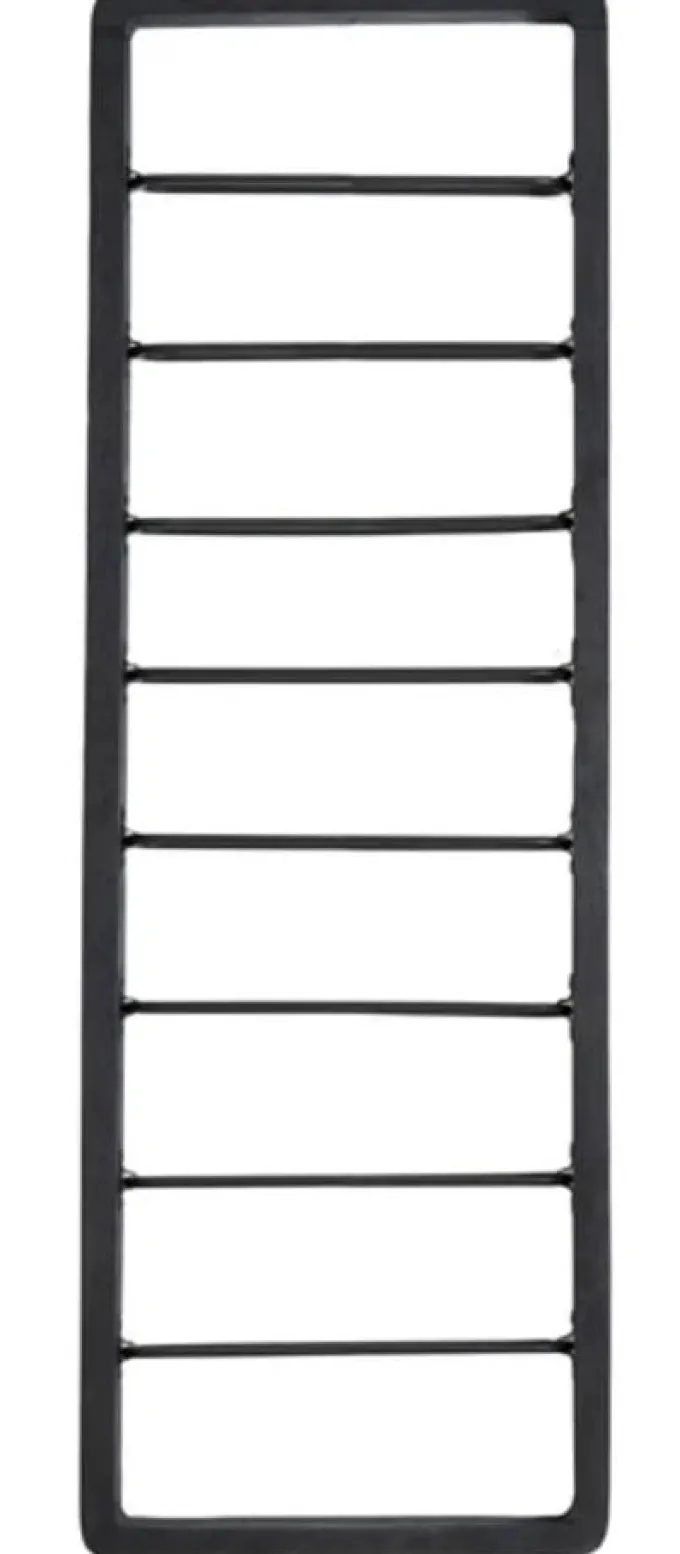 Light en Living Wijnrek 8 flessen 40x6x120 cm SORRENTO hout zwart+zwart
