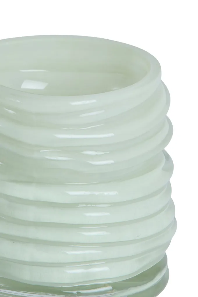 Light en Living Windlicht MILYAN Ø10x9 cm mintgroen glas | Light & Living