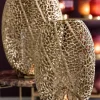 Light en Living Windlicht SINULA antiek goud - Verkrijgbaar in 2 maten