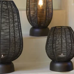 Light en Living Windlicht Ø23x38,5 cm SAMRET mat bruin-brons