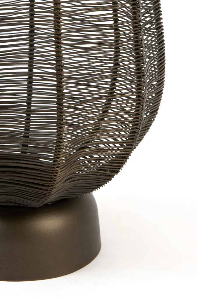 Light en Living Windlicht Ø23x38,5 cm SAMRET mat bruin-brons