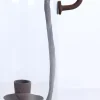 Light en Living Windlicht 17X13X28,5 cm DOLEGA glas helder+donkerbruin